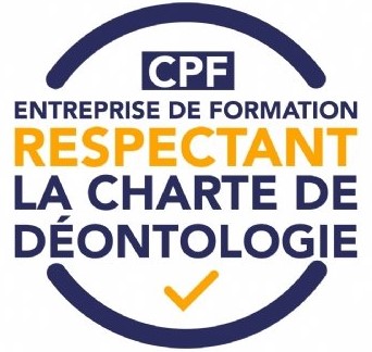 Logo CPF entreprise de formation respectant la charte de déontologie