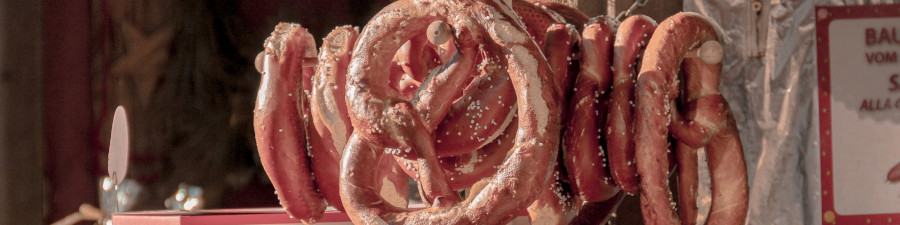 Bretzel sur un marché